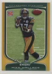 Mike Wallace [Gold Refractor] Football Cards 2009 Bowman Chrome Prices