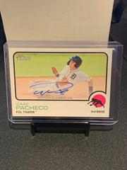 Izaac Pacheco Baseball Cards 2022 Topps Heritage Minor League Real One Autographs Prices