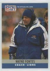 Wayne Fontes #106 Football Cards 1990 Pro Set FACT Cincinnati Prices