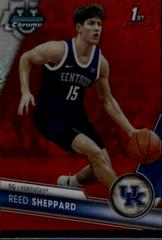 Reed Sheppard [Red Shimmer] #45 Basketball Cards 2023 Bowman Chrome University Prices