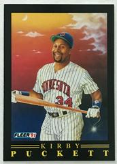 Kirby Puckett Baseball Cards 1991 Fleer Pro Vision Prices