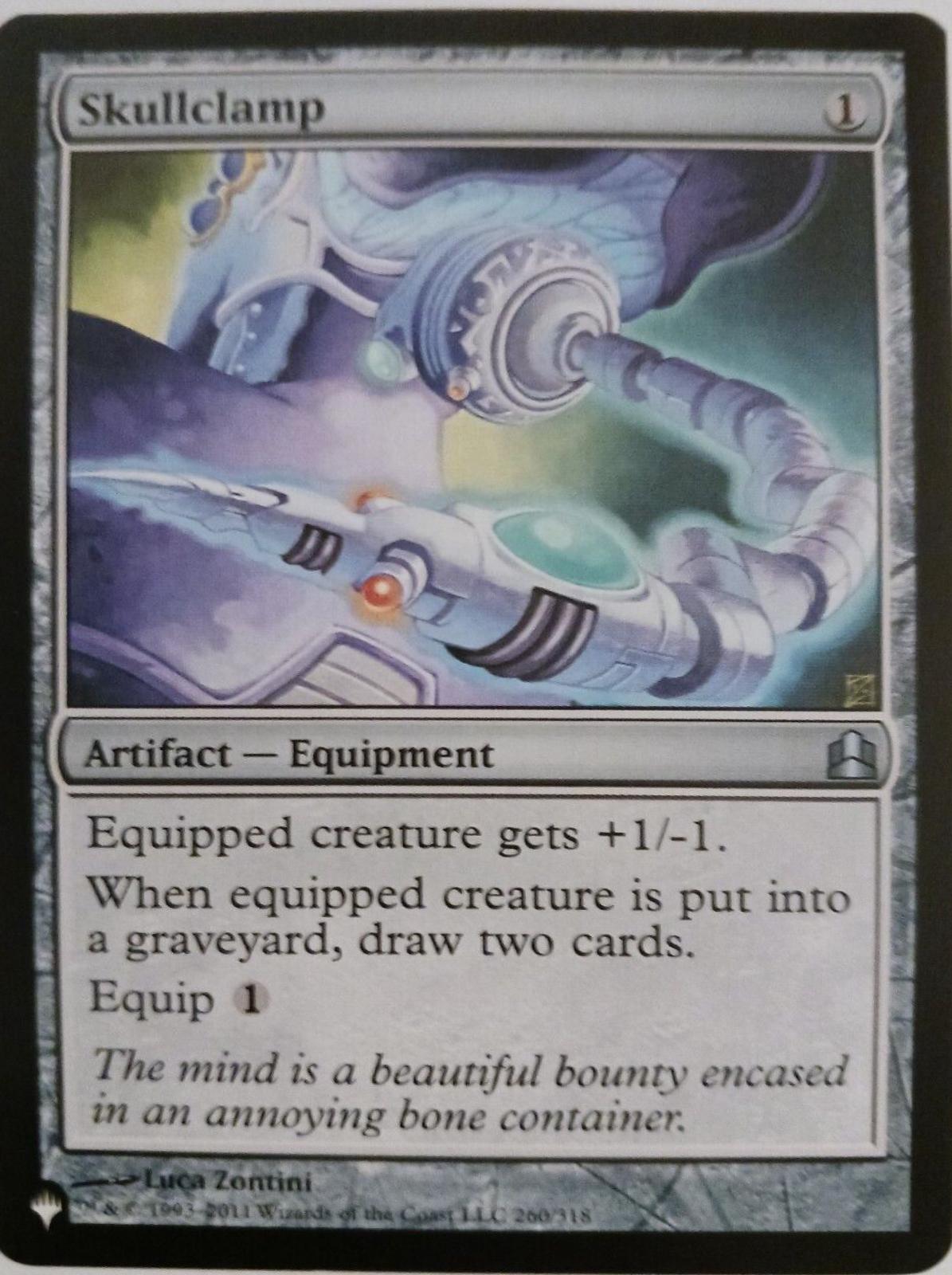 Skullclamp 230 Prices Magic Commander Anthology Magic Cards