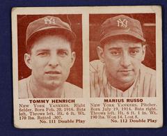 Tommy Henrich, Marius Russo Baseball Cards 1941 Double Play Prices