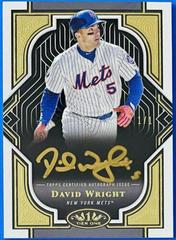 David Wright [Gold Ink] #T1A-DW Baseball Cards 2023 Topps Tier One Autographs Prices