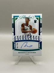 Bennedict Mathurin [Platinum] #37 Basketball Cards 2022 Panini Flawless Excellence Signature Prices