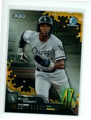 Luis Robert [Gold Refractor] Baseball Cards 2019 Bowman Chrome Scouts' Top 100 Prices