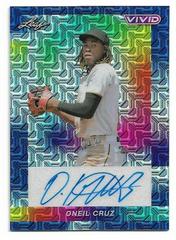 Oneil Cruz [Navy Blue Mojo] #BA-OC1 Baseball Cards 2023 Leaf Vivid Autograph Prices