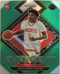 Josh Christopher [Green Prizm] Basketball Cards 2021 Panini Prizm Emergent Prices