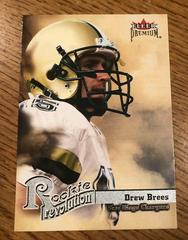 Drew Brees Football Cards 2001 Fleer Premium Rookie Revolution Prices