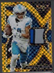 Amon Ra St. Brown [Gold] #SS-37 Football Cards 2022 Panini Select Swatches Prizm Prices