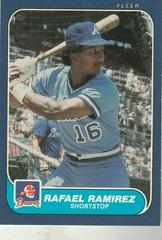 Rafael Ramirez Baseball Cards 1986 Fleer Prices