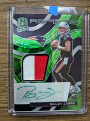 Bailey Zappe [Green] #APA-BZA Football Cards 2022 Panini Spectra Aspiring Patch Autographs Prices