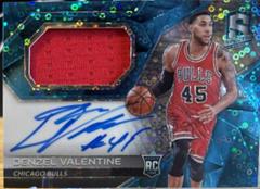Denzel Valentine [Jersey Autograph Neon Blue] Basketball Cards 2016 Panini Spectra Prices