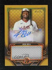 Josh Bell [Gold] Baseball Cards 2022 Topps Triple Threads Single Jumbo Relics Autographs Prices