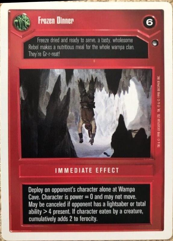 Frozen Dinner [Revised] Star Wars CCG Hoth