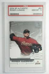 Roger Clemens #55 Baseball Cards 2004 SP Authentic Prices
