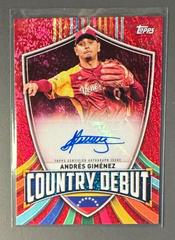 Andres Gimenez [Red Hot] Baseball Cards 2023 Topps World Classic Autographs Prices