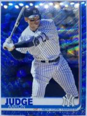 Aaron Judge [Batting Blue Wave Refractor] #100 Baseball Cards 2019 Topps Chrome Prices