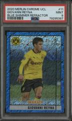 Giovanni Reyna [Blue Wave] Soccer Cards 2020 Topps Chrome UEFA Champions League Prices
