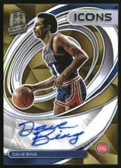 Dave Bing [Gold] Basketball Cards 2021 Panini Spectra Icons Autographs Prices