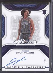 Jaylin Williams [Amethyst] #28 Basketball Cards 2022 Panini Flawless Rookie Autograph Prices