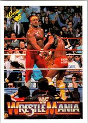 Hulk Hogan, 'Macho Man' Randy Savage #32 Wrestling Cards 1990 Classic WWF The History of Wrestlemania Prices