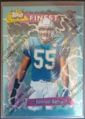 Junior Seau [w/ Coating] Football Cards 1995 Topps Finest Boosters Prices