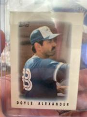 Doyle Alexander #34 Baseball Cards 1986 Topps Mini League Leaders Prices