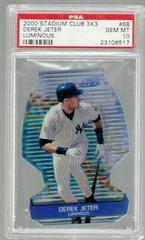 Derek Jeter [Luminous] Baseball Cards 2000 Stadium Club 3X3 Prices