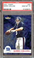 Kerry Collins #33 Football Cards 2001 Topps Finest Prices