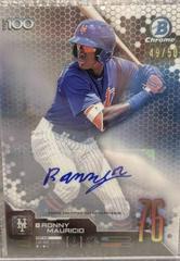 Ronny Mauricio [Autograph] Baseball Cards 2019 Bowman Chrome Scouts' Top 100 Prices