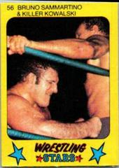 Bruno Sammartino, Killer Kowalski #56 Wrestling Cards 1986 Monty Gum Wrestling Stars Prices