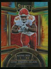 Clyde Edwards-Helaire [Tie-Dye Prizm] Football Cards 2020 Panini Select Rookie Selections Prices