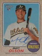 Matt Olson #MO Baseball Cards 2017 Topps Heritage Real One Autographs Prices