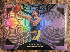 Stephen Curry [Purple Flood] #14 Basketball Cards 2022 Panini Obsidian Tunnel Vision Prices