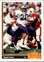 Greg Lewis #22 Football Cards 1991 Upper Deck Prices