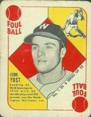 Eddie Yost #1 Baseball Cards 1951 Topps Blue Back Prices