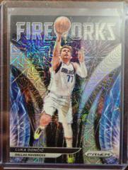 Luka Doncic [Mojo Prizm] #4 Basketball Cards 2021 Panini Prizm Fireworks Prices