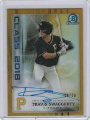 Travis Swaggerty [Gold Refractor] #TS Baseball Cards 2018 Bowman Draft Class of 2018 Autograph Prices