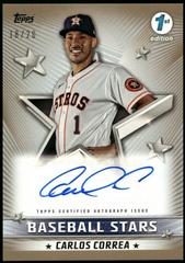 Carlos Correa [Gold] Baseball Cards 2022 Topps Baseball Stars Autographs Prices