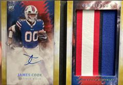 James Cook [Gold] #BPA-JCO Football Cards 2022 Panini Origins Rookie Booklet Patch Auto Prices