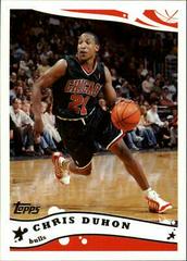 Chris Duhon #107 Basketball Cards 2005 Topps Prices