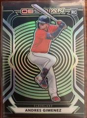 Andres Gimenez [Electric Etch Green] #27 Baseball Cards 2021 Panini Chronicles Obsidian Prices