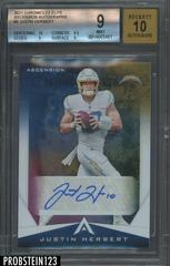 Justin Herbert #ASC-JHE Football Cards 2021 Panini Chronicles Ascension Autographs Prices