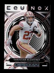 Christian McCaffrey [Red Electric Etch] #21 Football Cards 2023 Panini Obsidian Equinox Prices