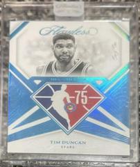 Tim Duncan Basketball Cards 2021 Panini Flawless Prices