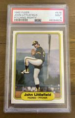 John Littlefield [Pitching Righty] Baseball Cards 1982 Fleer Prices