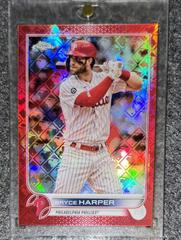 Bryce Harper [Red] #18 Baseball Cards 2022 Topps Chrome Logofractor Prices