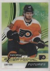 Cam York [Green] Hockey Cards 2021 Upper Deck Synergy Exceptional Futures Prices