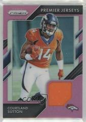 Courtland Sutton [Pink] #PP-15 Football Cards 2018 Panini Prizm Premier Jerseys Prices